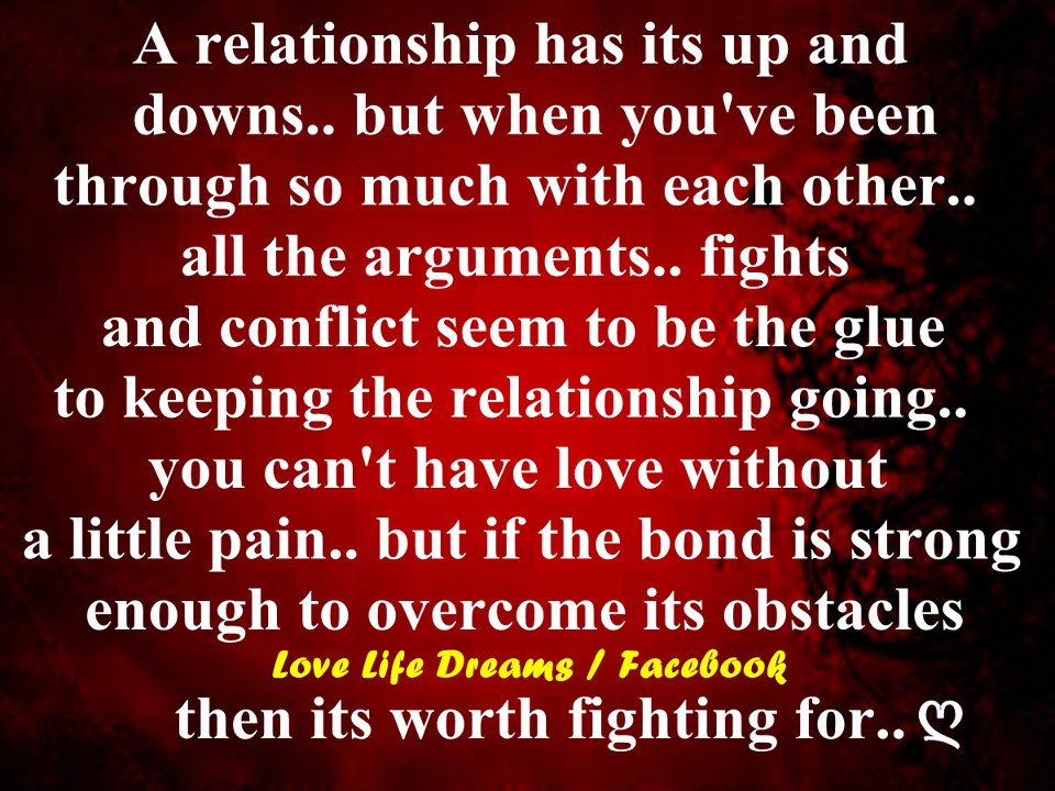 Love Life Dreams: A relationship has its up and downs...