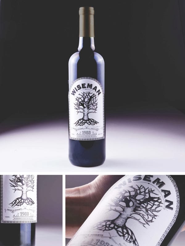 wine label design