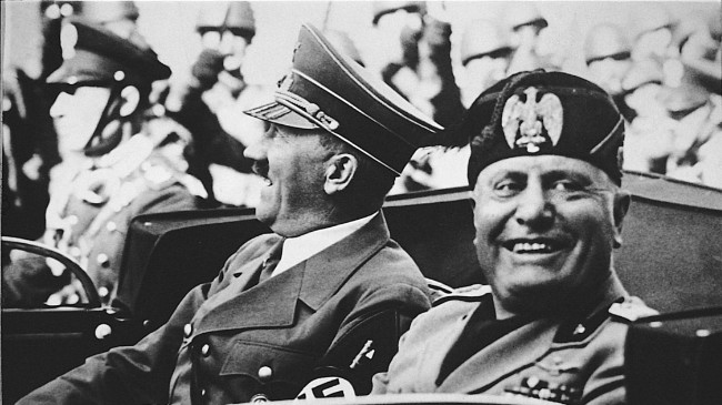 Benito Mussolini with Hitler