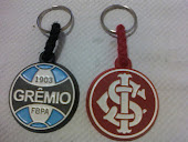 Nuevos llaveros del Gremio y el Inter de Porto Alegre.