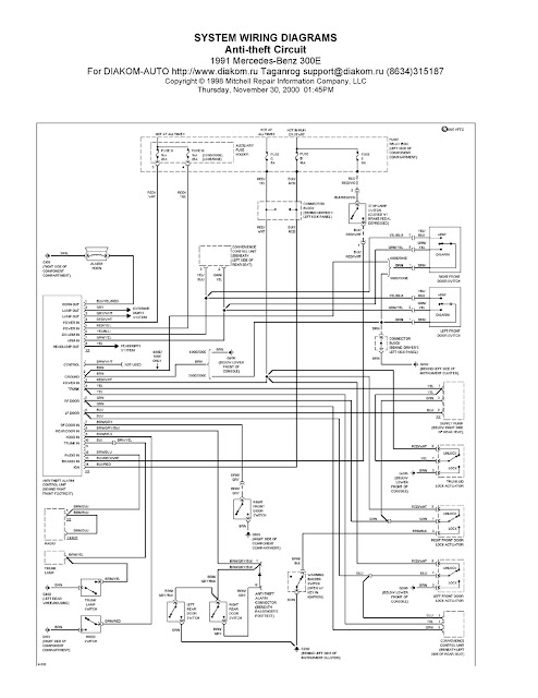 Car Speed Power: 1991 Mercedes-Benz 300E System Wiring Diagrams Anti