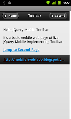 Header Toolbar of jQuery Mobile Header Toolbar of jQuery Mobile