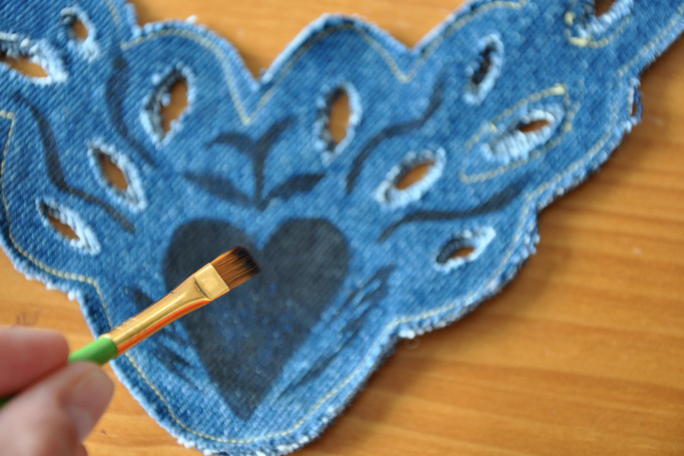 Aminta´s Fashion DIY Denim necklace