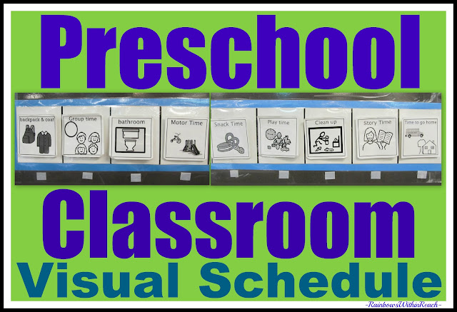photo of: Graphic pictures for Visual Schedule, Preschool Plan in graphics