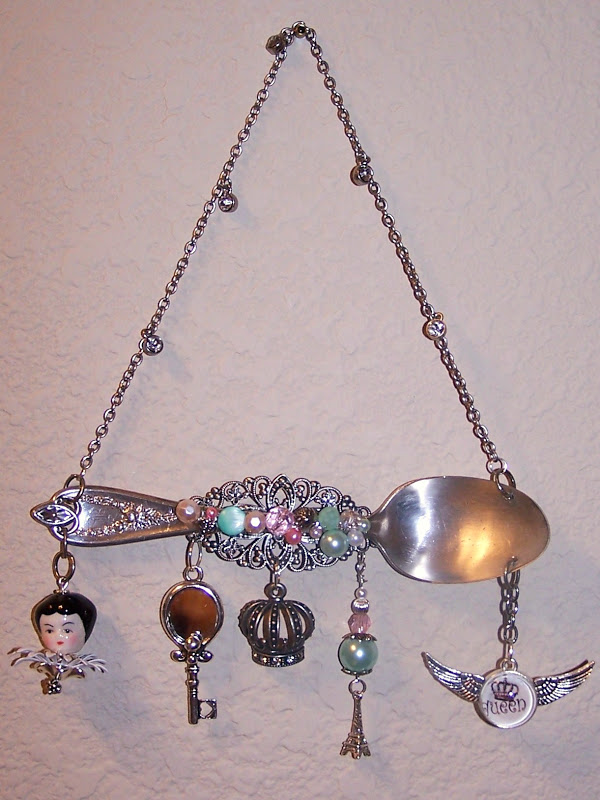 Nostalgic Collage' Vintage Silver Spoon Hanger