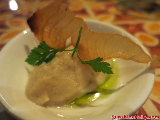 Frescobaldi Wine, Dinner, Villa Danieli, Sheraton Imperial hotel, cream cod, cauliflower mash, crispy salted cod chips