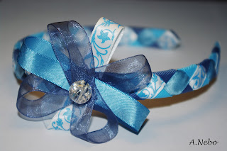 DIY headband with flower