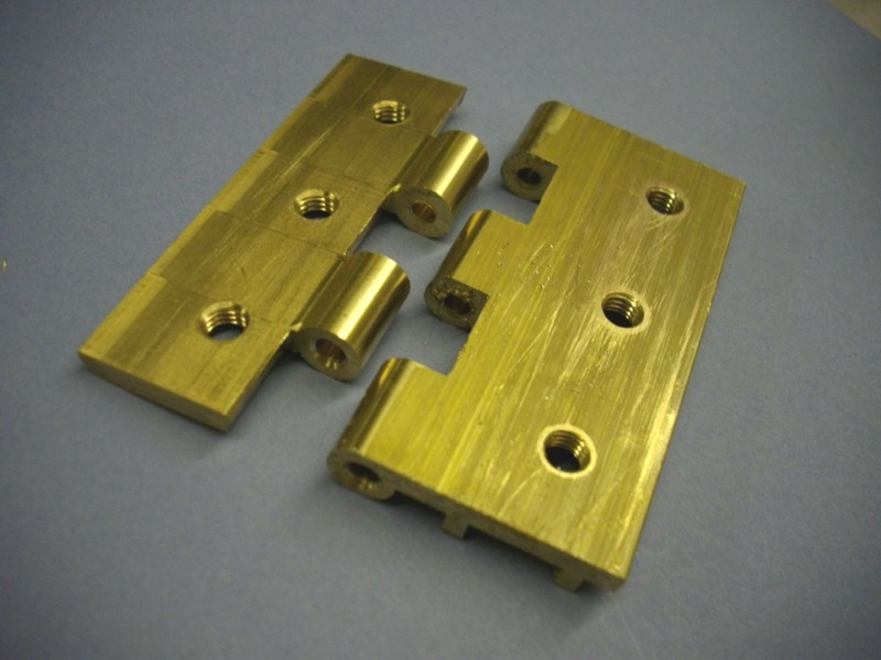 Metal Window Parts Custom Brass Hinges.