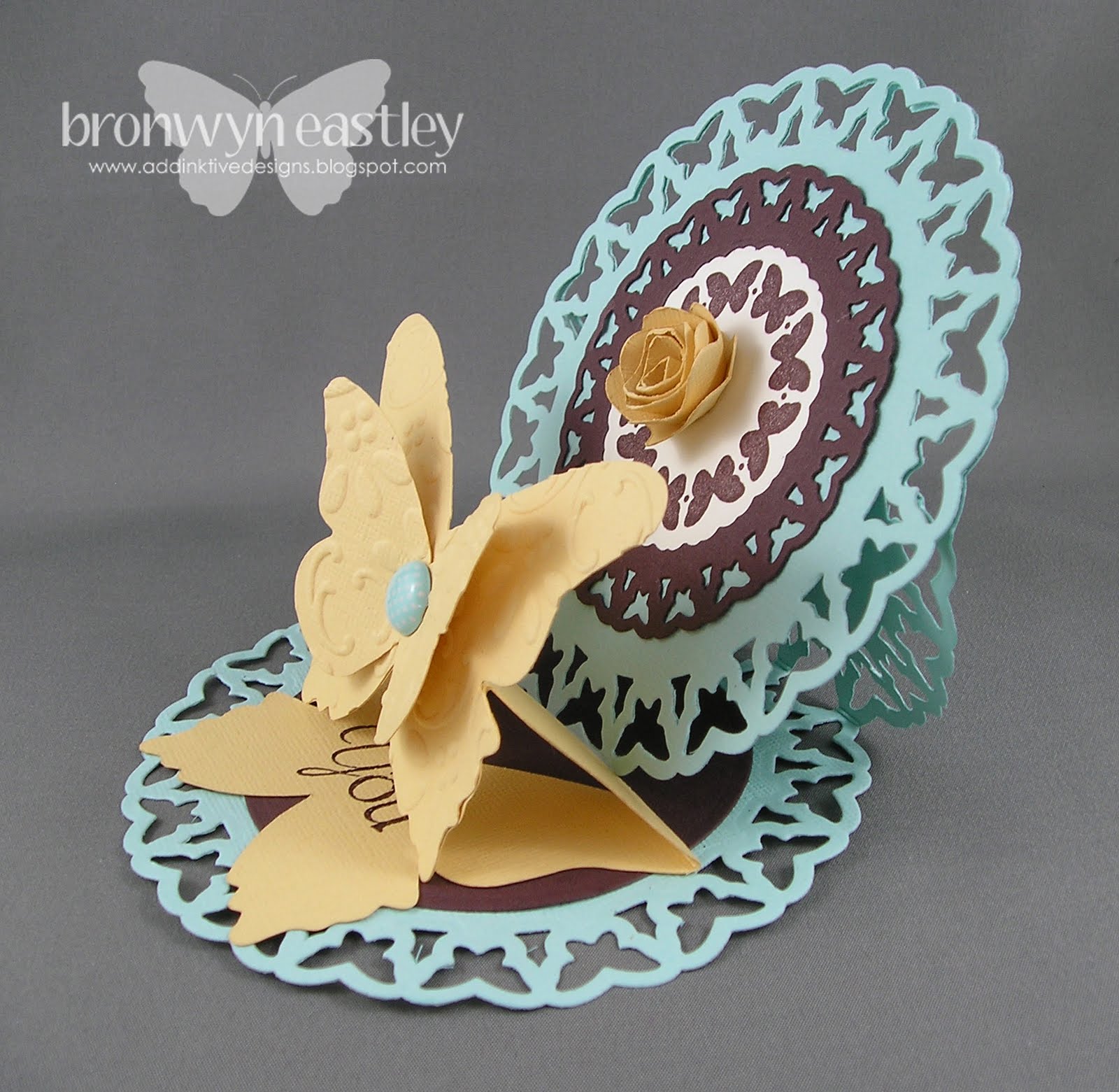 addINKtive designs Circle Butterfly Easel Card