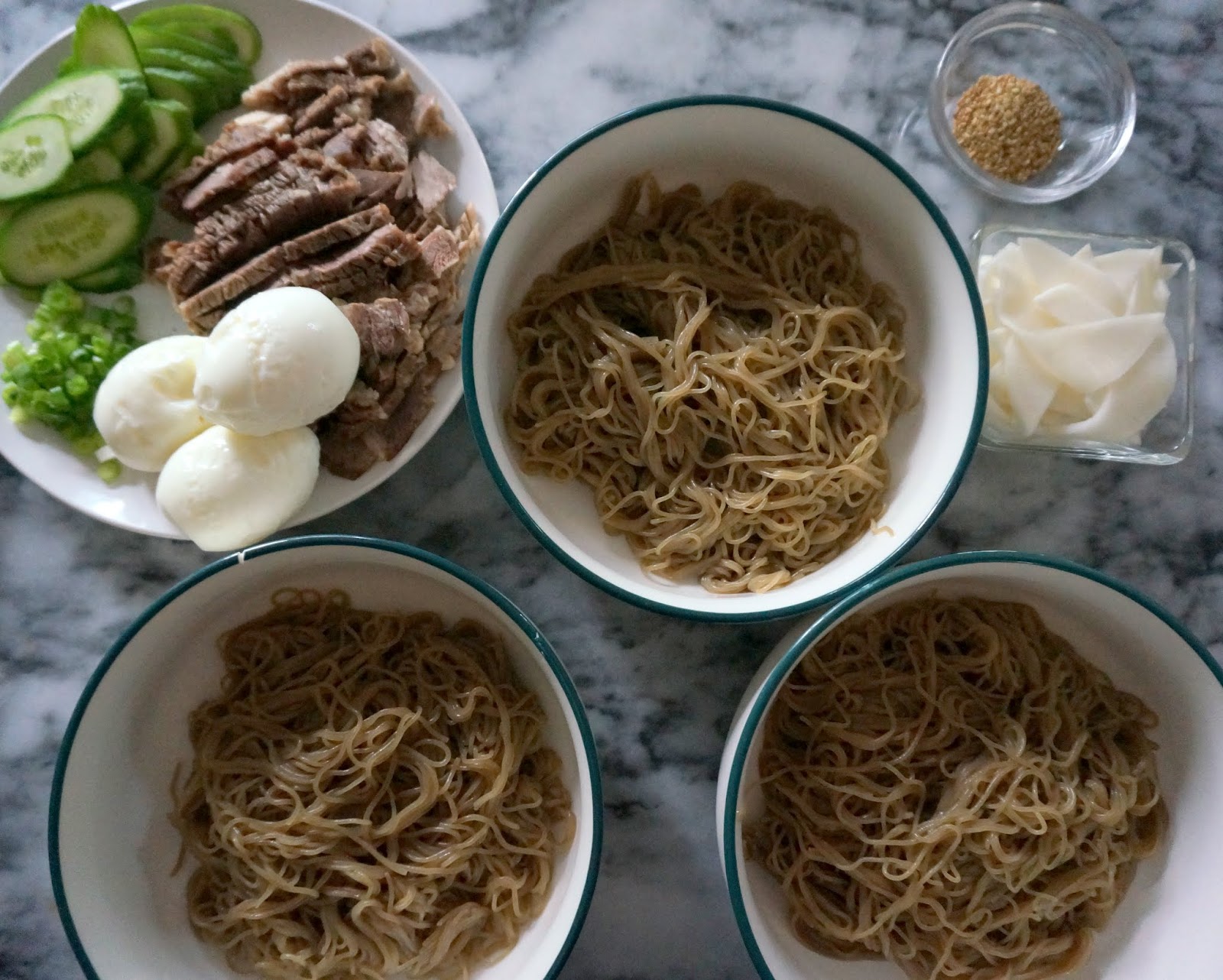 Cold Buckwheat Noodle Soup Mul Naengmyun (물냉면)