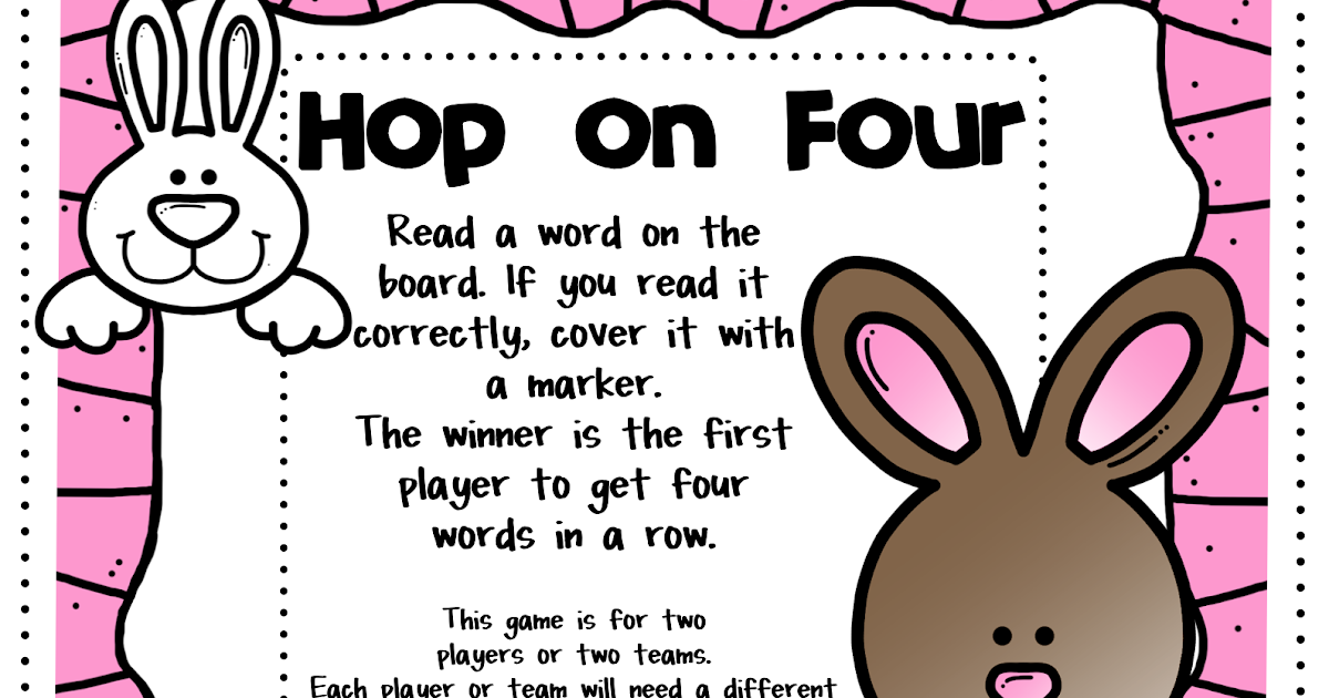 Pitner's Potpourri Easter Silent E Game Freebie