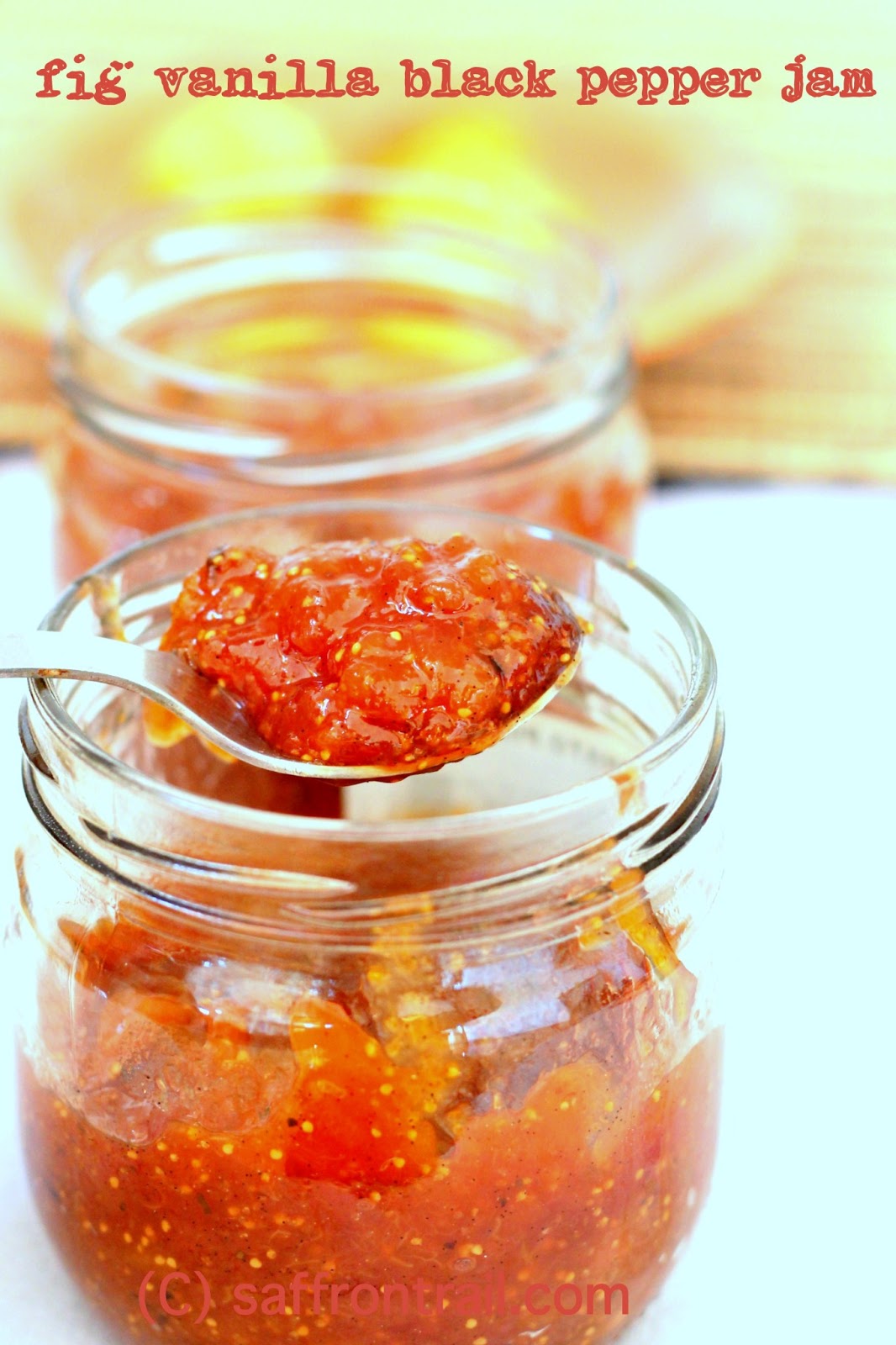 Recipe for FigVanillaBlack Pepper Preserve