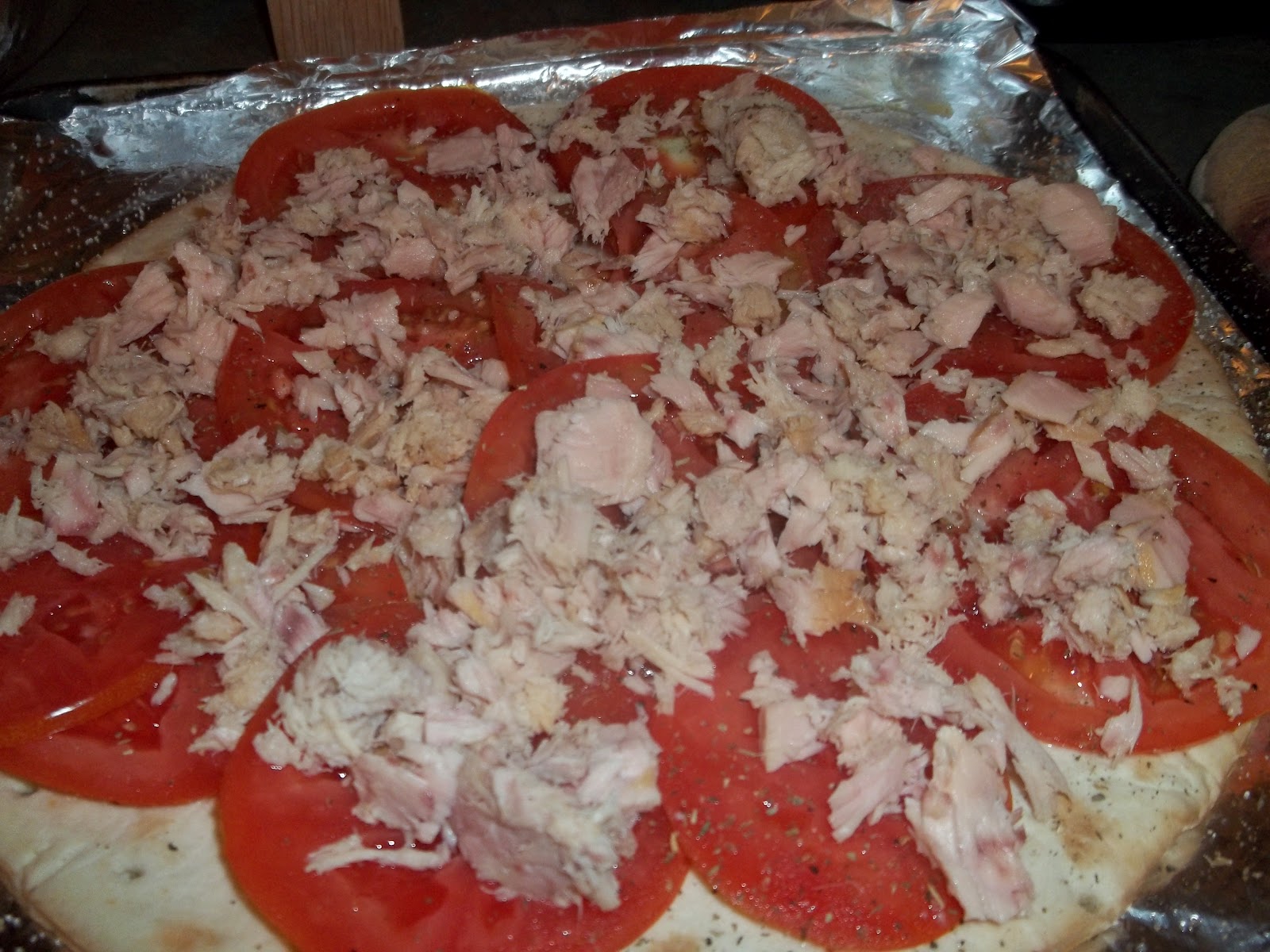 Tuna Melt Pizza (Pizza Style) wwpp=5 pt per 1/4 pie