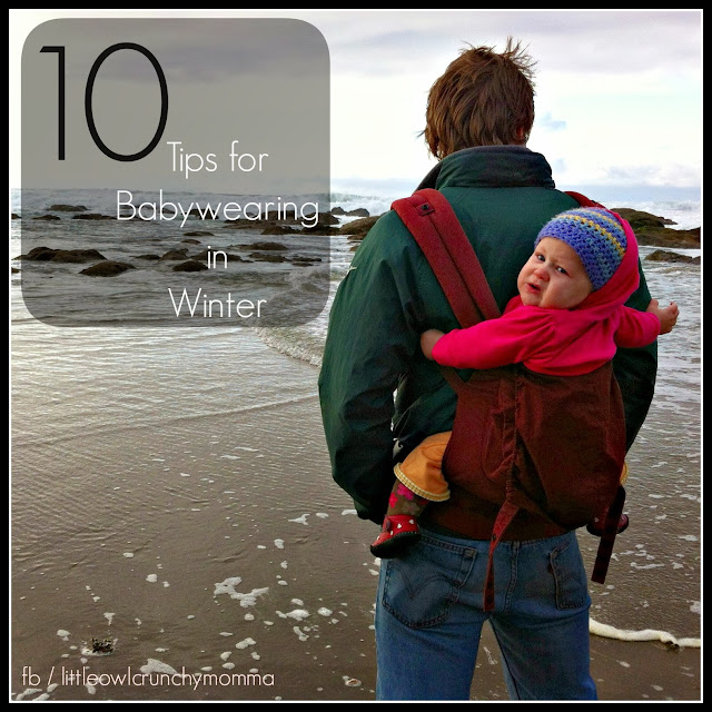 LittleOwlCrunchyMomma 10 Tips for Babywearing in Winter