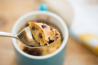 Mug cake con chispas de chocolate