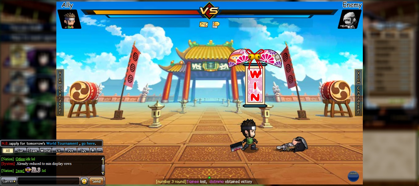 Аниме онлайн игра Pockie Ninja про Наруто и Блич.