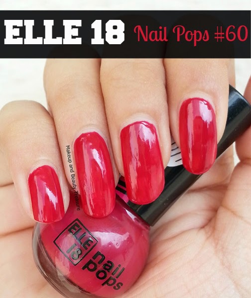 Makeup and Beauty Treasure Elle 18 Nail Pops 60 Review & Swatches