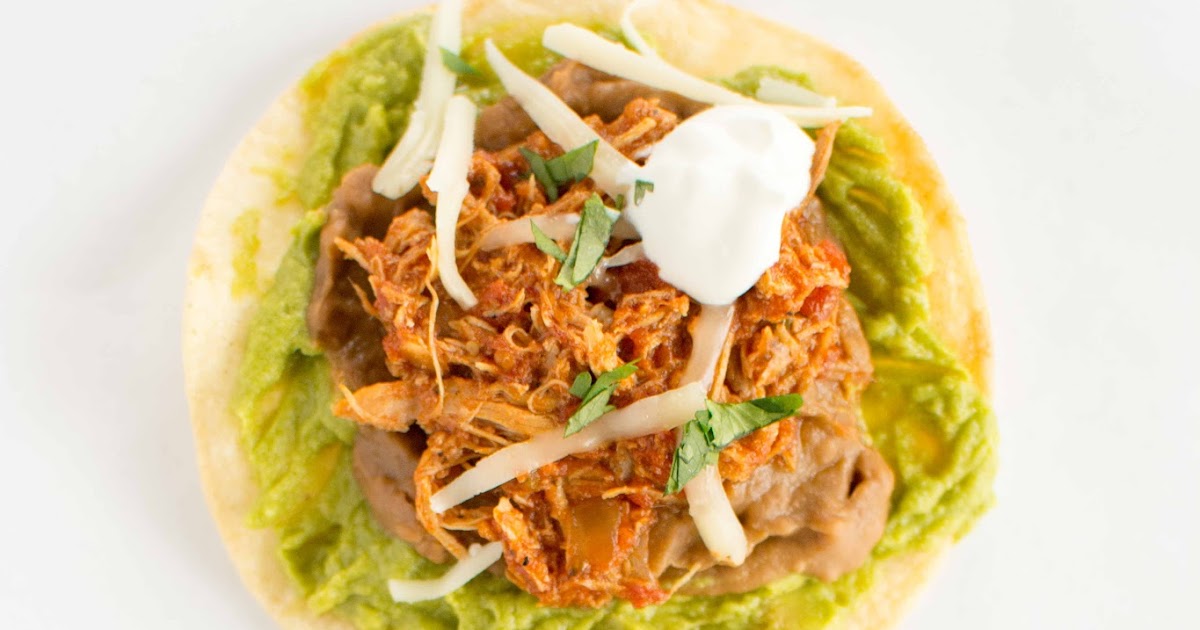 Slow Cooker from Scratch® Crockpot Chicken Tinga Tostadas from Slow Cooker Gourmet