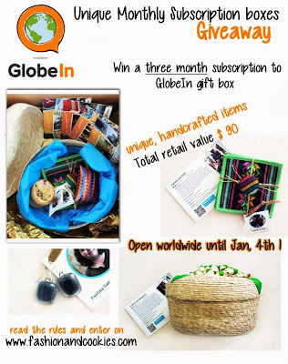 GlobeIn subscription boxes Giveaway on Fashion and Cookies $90 retail value