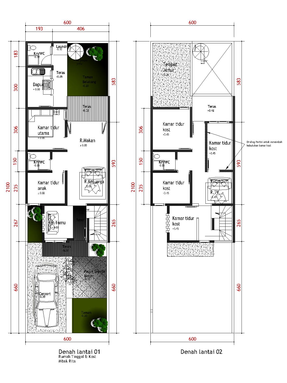 11+ Desain Rumah Minimalis Lengkap Dengan Sketsa Pics