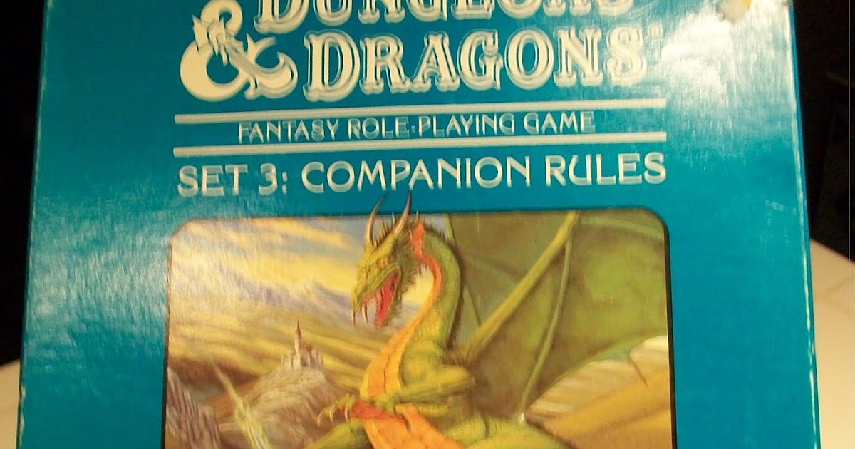 Memories of Toymorrow Dungeons and Dragons Companion Rules Set 3 from TSR