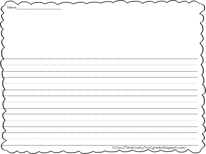 First Grade Writing Paper Templates