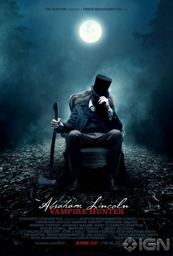 News: Abraham Lincoln - Vampire Hunter tem seus primeiros cartazes. 3