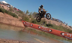 Dirtbike water jump