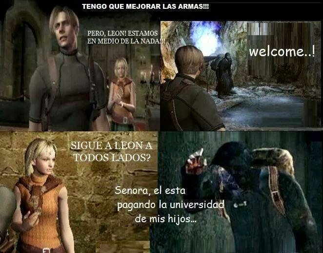 Trabajo es trabajo así sea en Resident Evil 4