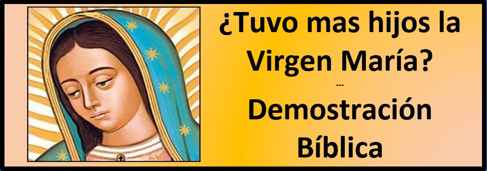 ¿Tuvo mas hijos la Virgen María?