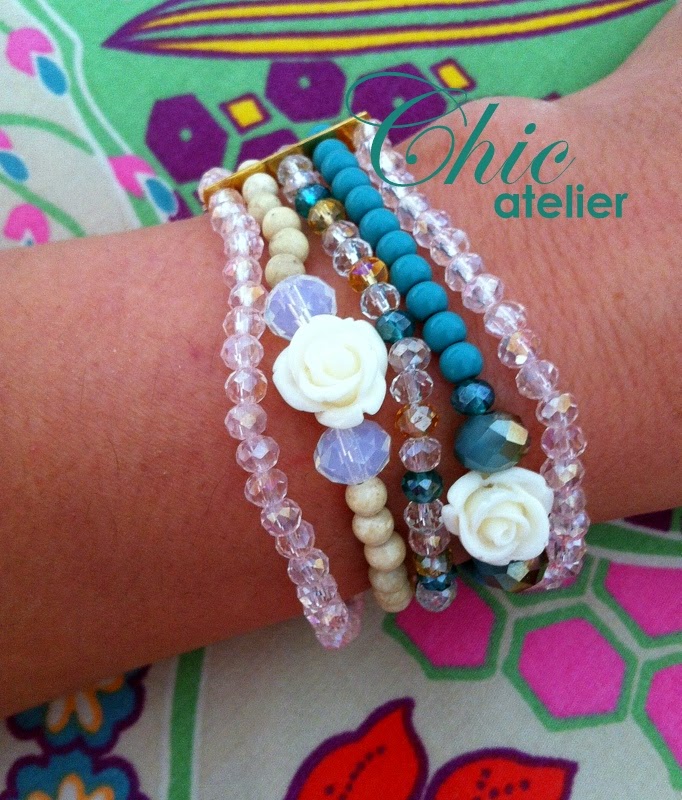 Brazalete cinco vueltas Brazaletes y complementos de moda hechos a mano