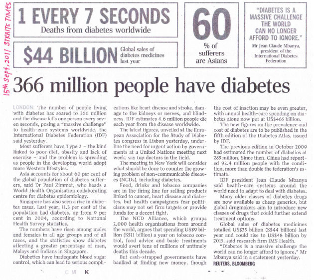 an article on diabetes an article on diabetes