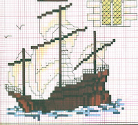 Schema punto croce veliero