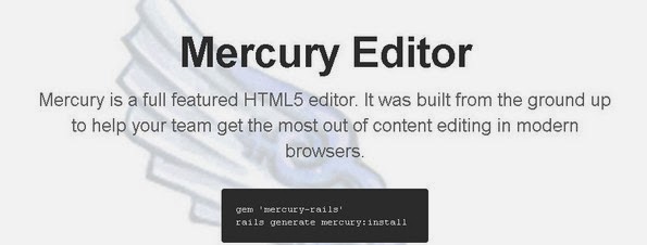 Mercury web editor