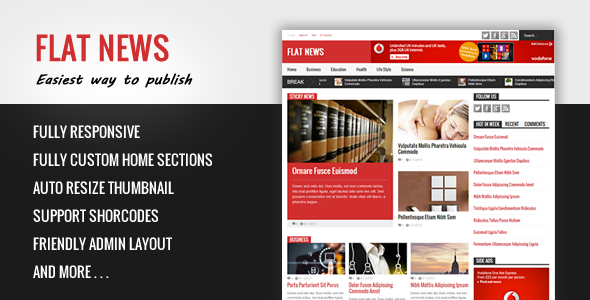 Flat News Template Flat News Template