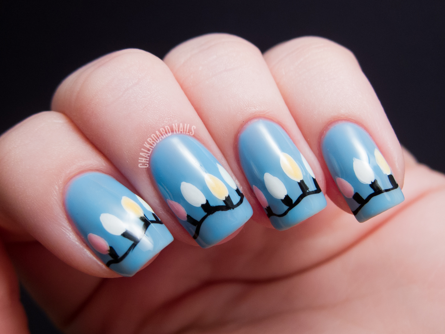 functional christmas light nails chalkboard nails nail functional christmas light nails chalkboard nails nail
