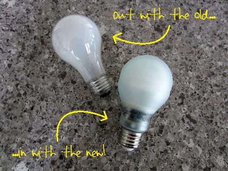 energy efficient vs regular light bulbs