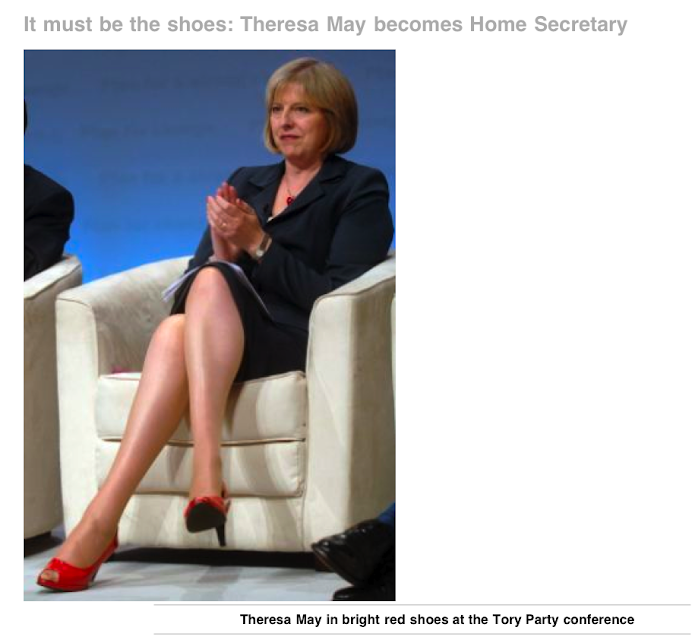 Bright red shoes may fail to hide the nasty plot of Theresa May