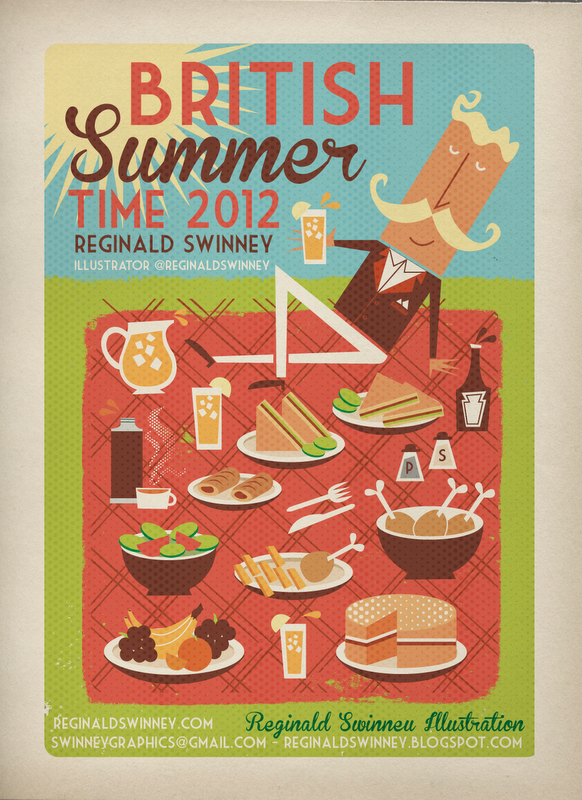 Reginald Swinney British Summer Time Postcards