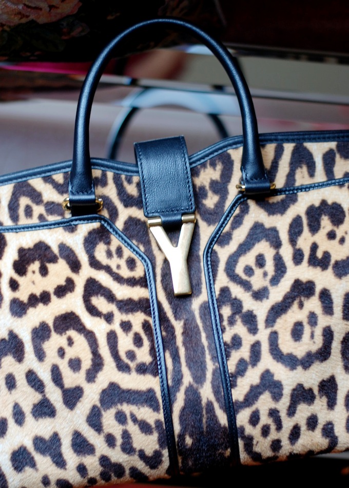 Leopard YSL Cabas Chyc tote Covet and Acquire