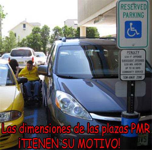 Las dimensiones de las plazas PMR ¡Tienen su motivo! 