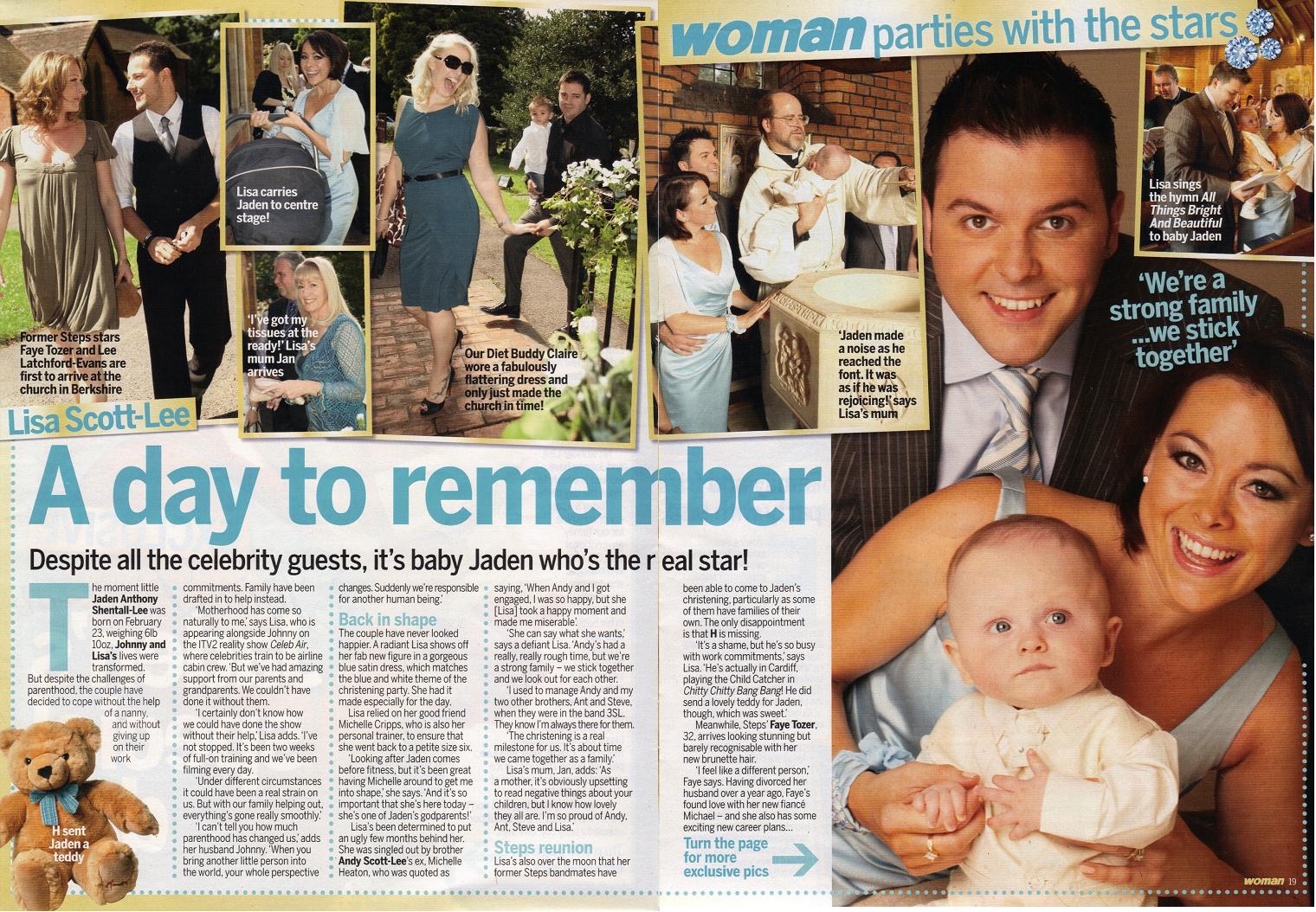 Lisa Scott-Lee: Jaden's Christening 2005.