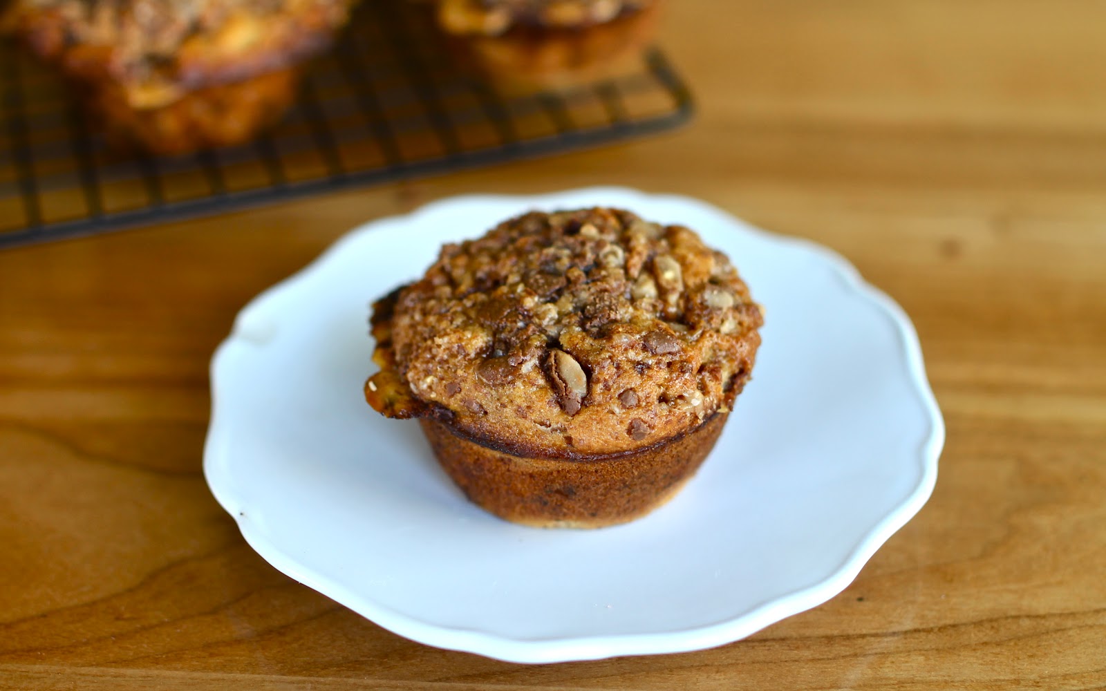 Yammie's Noshery Toffee Chocolate Chunk Banana Muffins