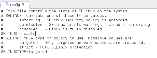 Activar/desactivar SeLinux en fedora