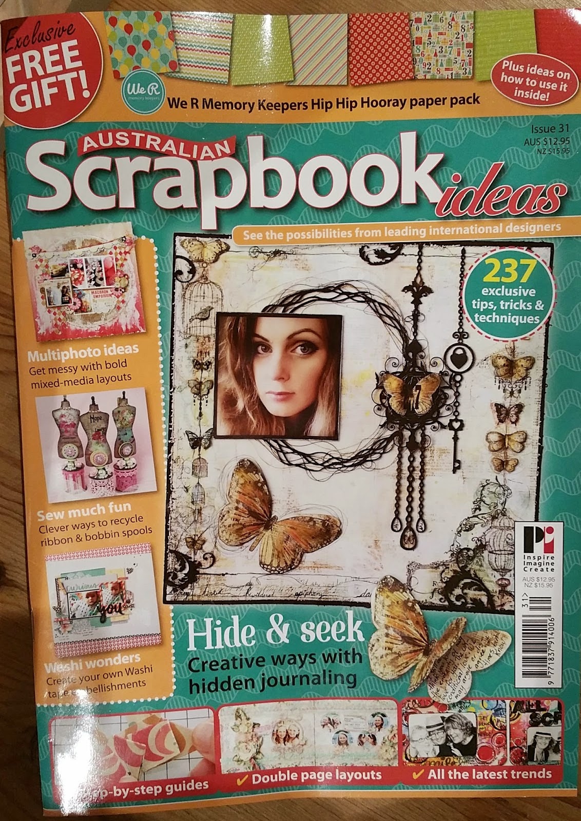 Me and Mine Australian Scrapbook Ideas Magazine and a Little Green