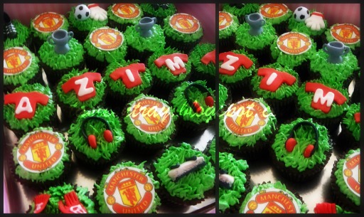 Taste On Tray Manchester United Cake And Cupcakes