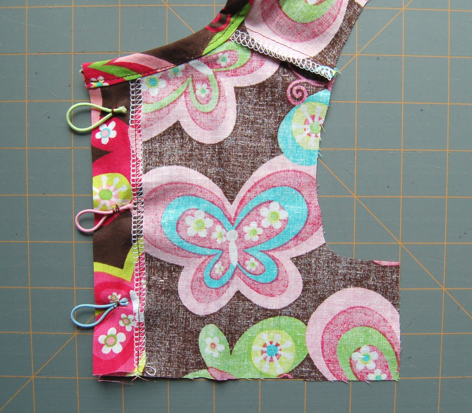 Double Stitching Pintucked Butterflies Top Tutorial