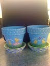 Easter Clay Pots