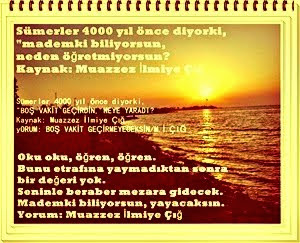 MADEMKİ BİLİYORSUN