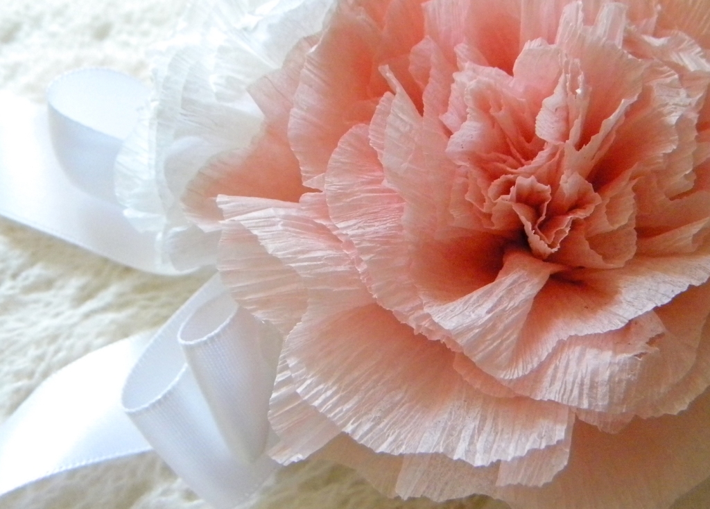 homework a creative blog Inkling crepe paper corsage